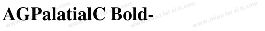 AGPalatialC Bold字体转换